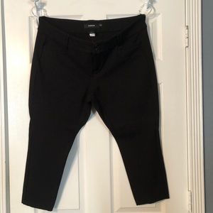 Black Torrid Ponte Capri Dress Pants